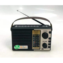 GOLON RX-BT100S Fm Radio High Sensitivity Hand Hold Outdoor Use Solar Antenna Radio